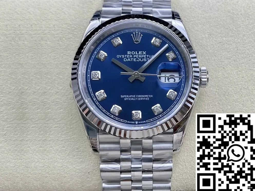 Stainless Datejust Rolex VS Factory 36MM Steel M126234-0037 0308